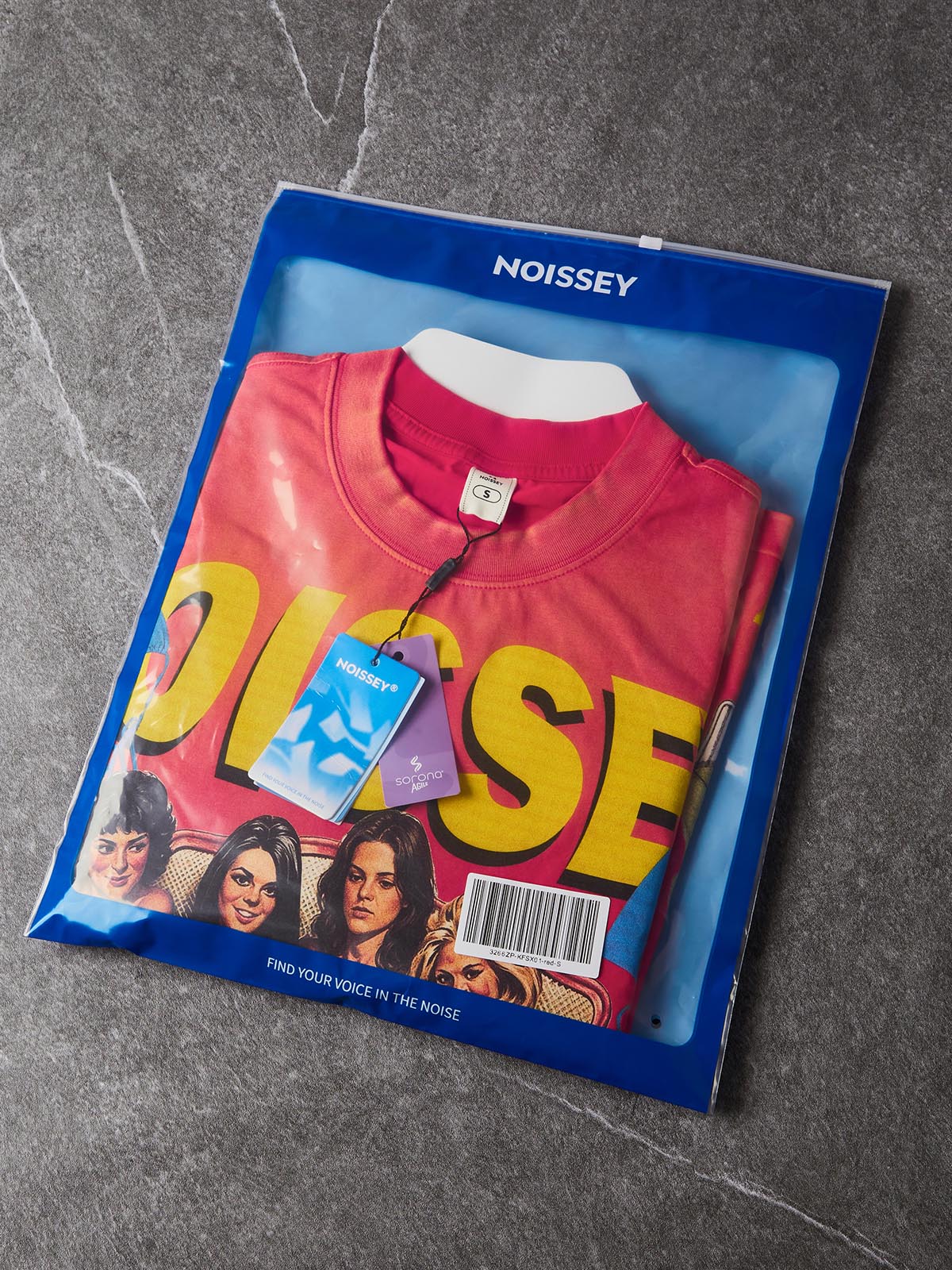 NOISSEY Retro Party Badboy Orange-Red Gradient Short Sleeve T-Shirt