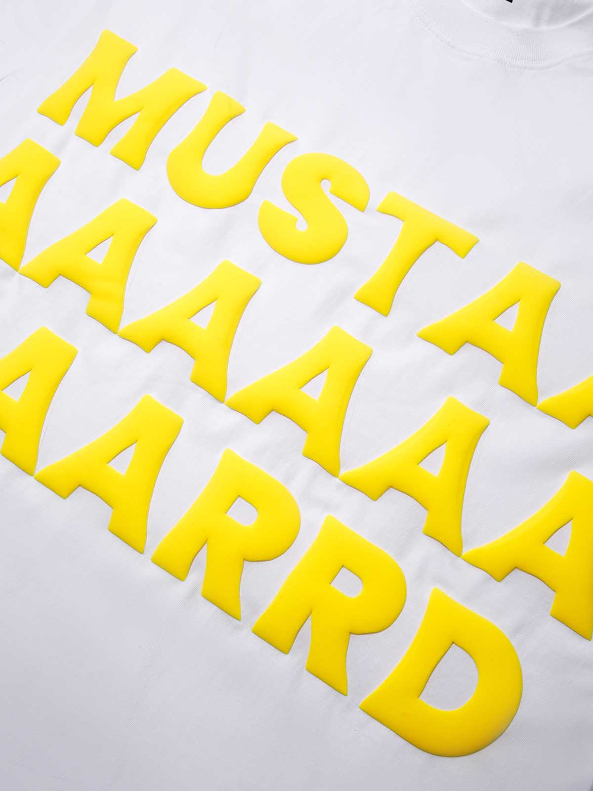 MUSTAAAAAAAAARD 3D Text T-shirt