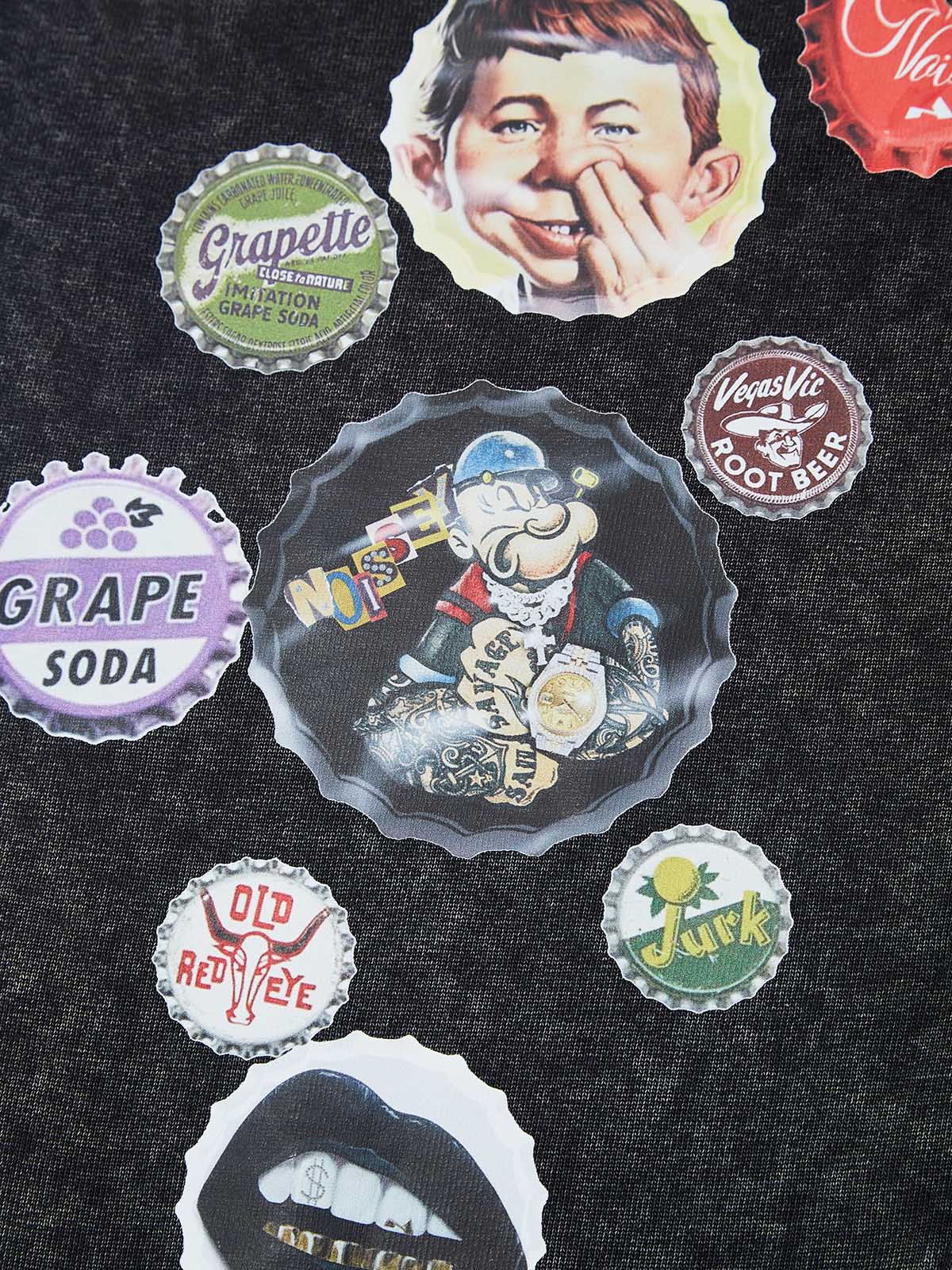 Fun Bottle Cap Art Print Pants