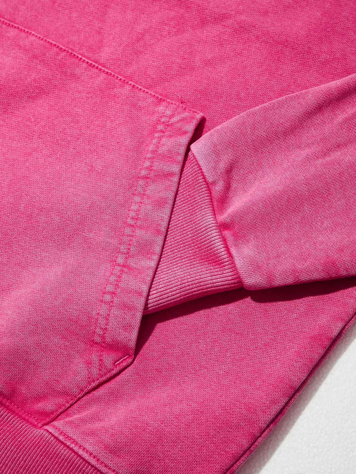 Let Me See Your Attitude Pink Print Hoodie