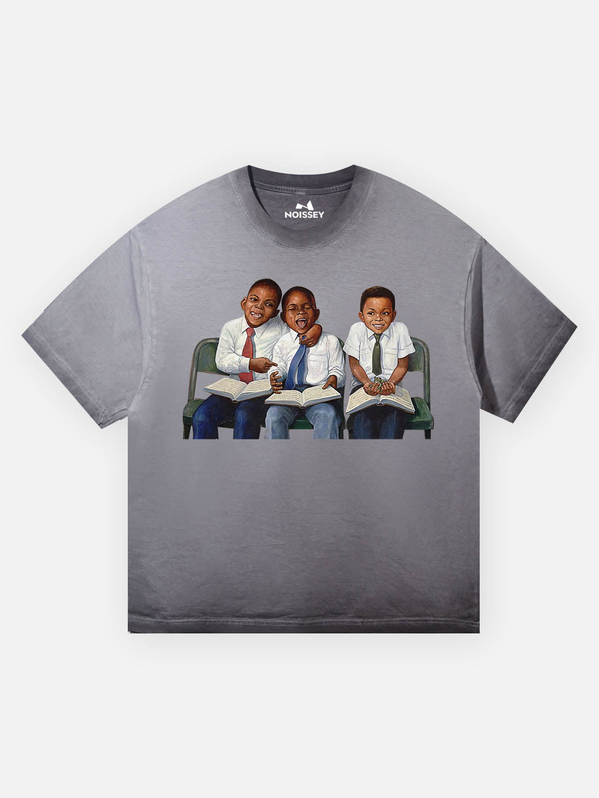 Classroom Black Boy Print T-shirt