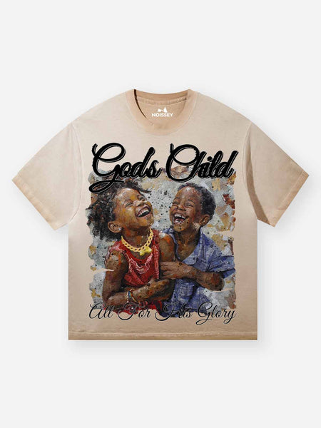 GOD'S CHILD Brown Gradient Print T-shirt – NOISSEY