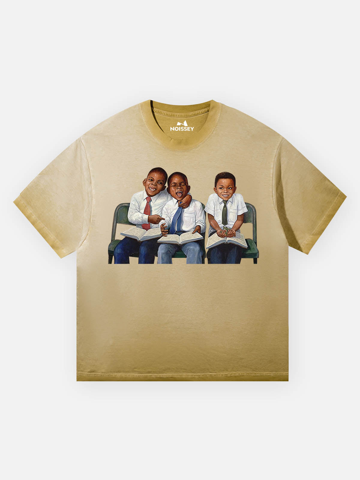 Classroom Black Boy Print T-shirt