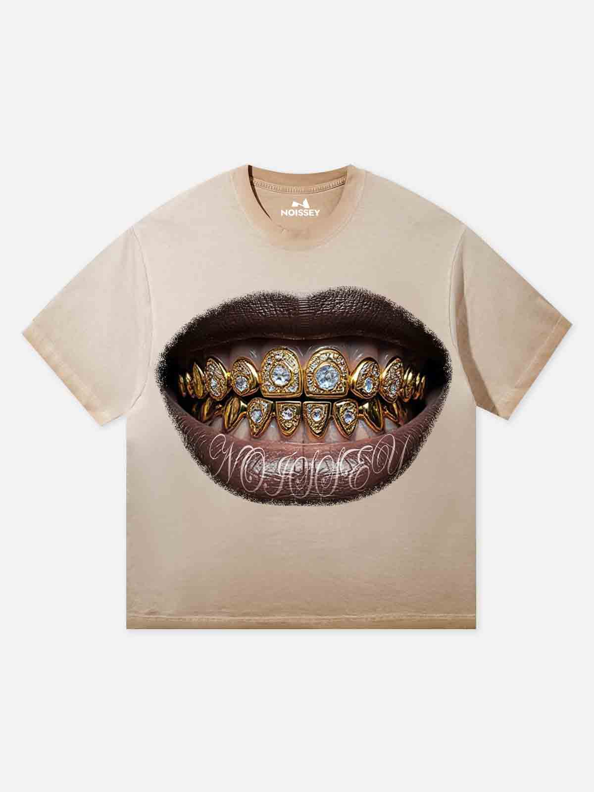 Desert Gold Diamond Gradient Print T-shirt