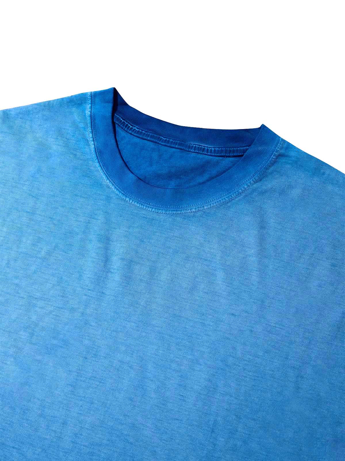 Glittering Blue Gemstone Wash Print T-shirt