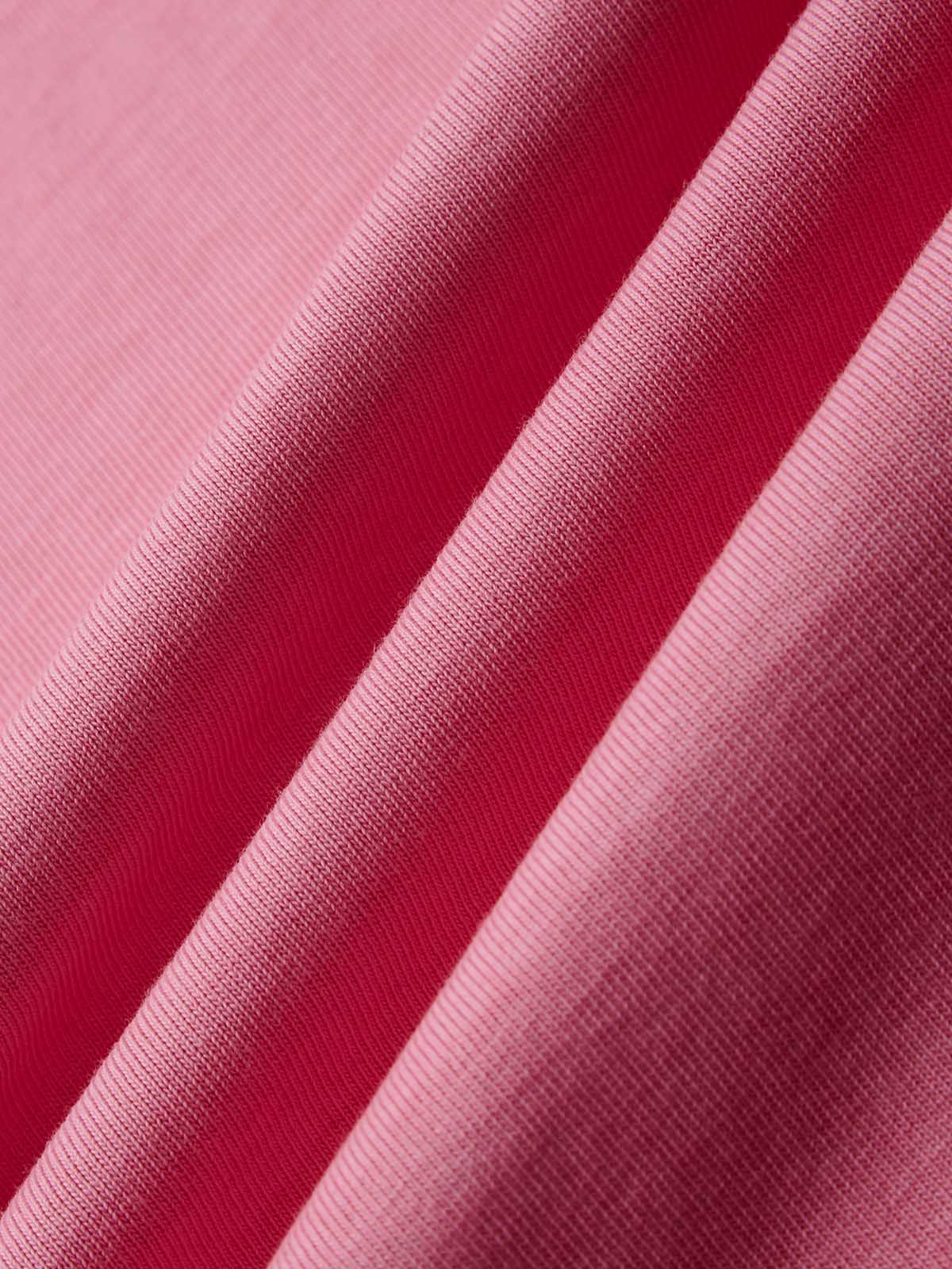 Girl and Her Curling Iron Pink Wash Print T-shirt