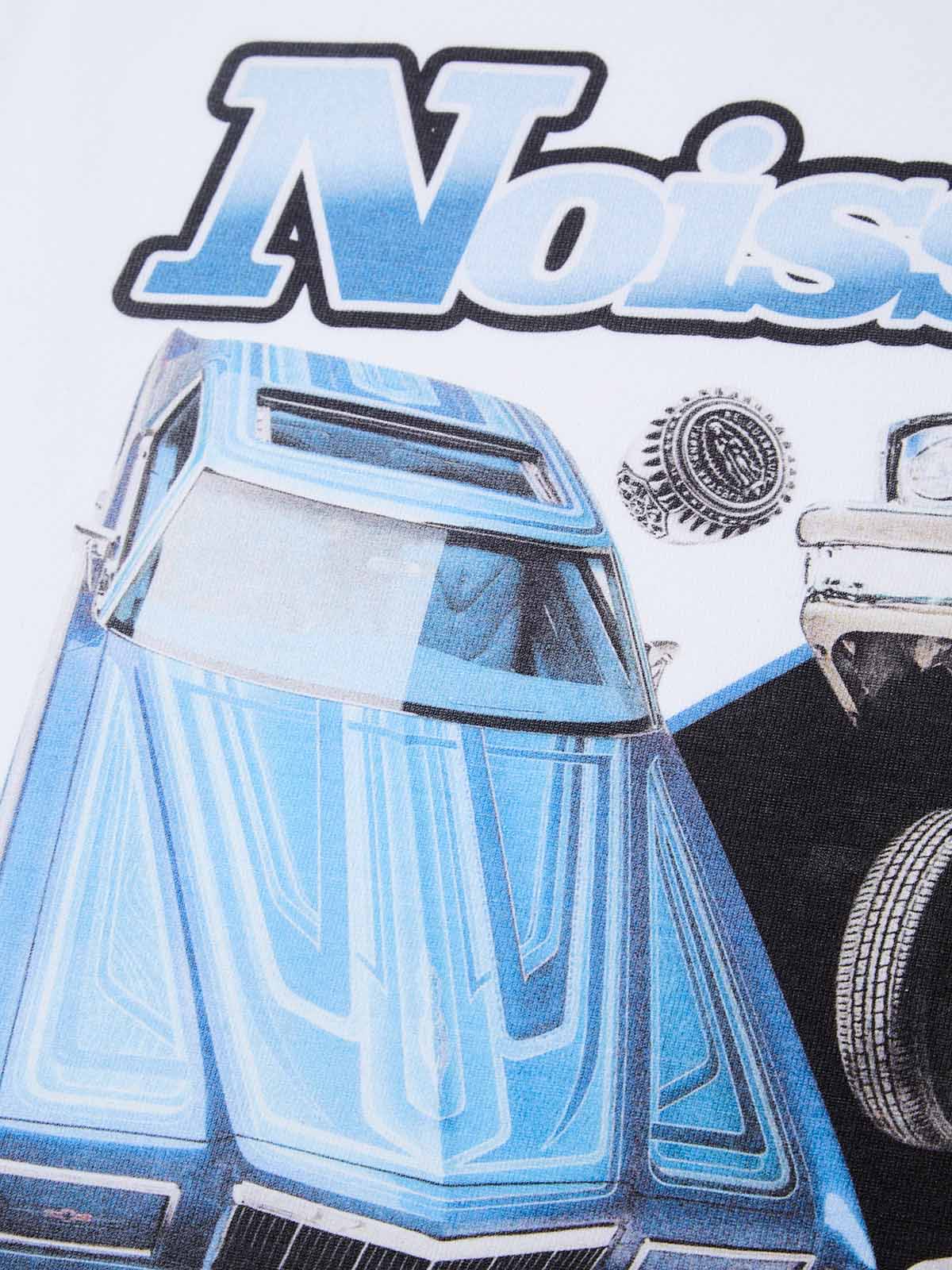 Blue Vintage Low Rider Print T-shirt