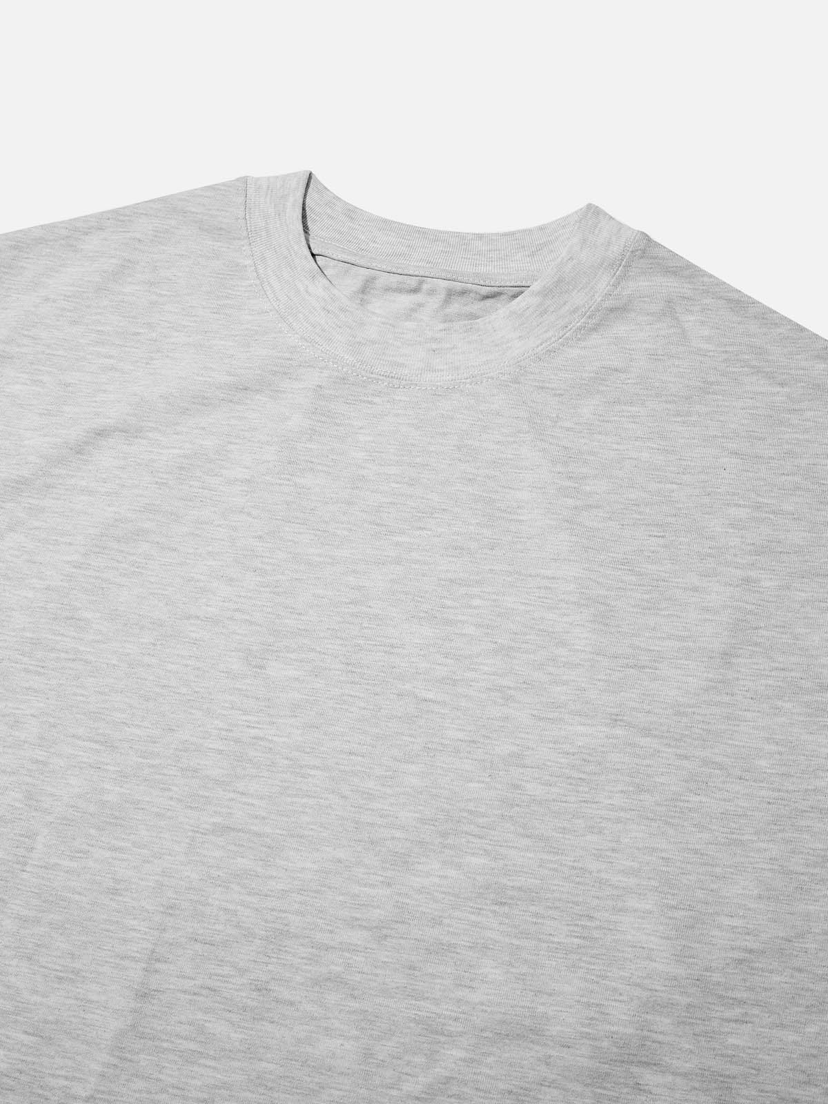 High Quality Noissey Vintage Black & White Lip Print 310g T-shirt GRAY