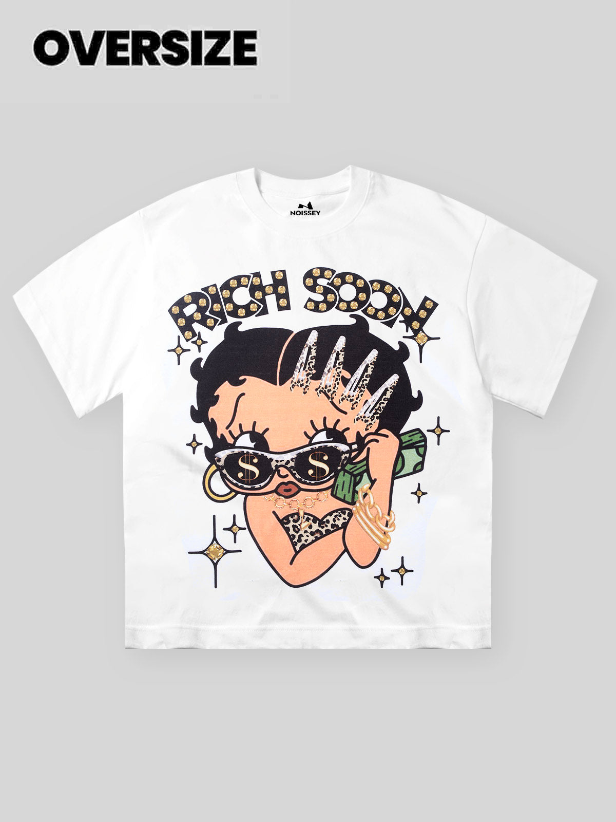 RICH SOON - Cartoon girl Print T-shirt