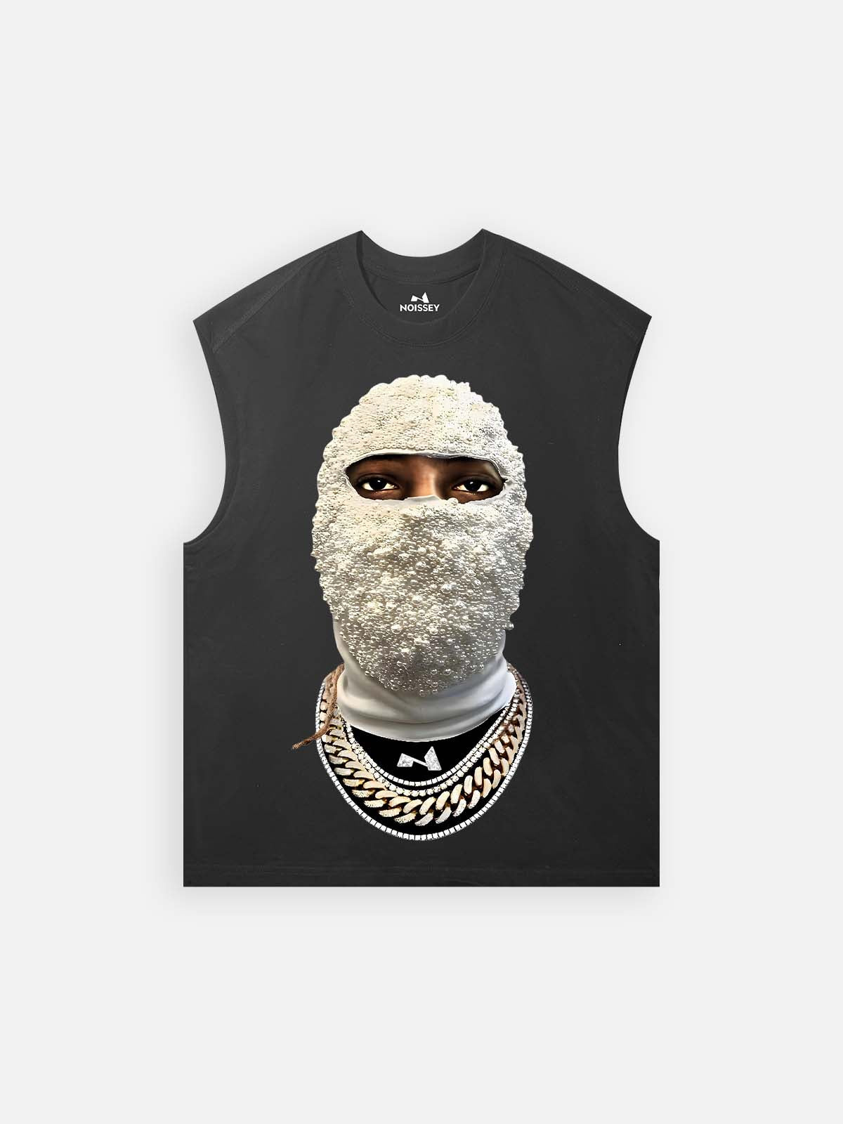 Pearl Balaclava Print Vest