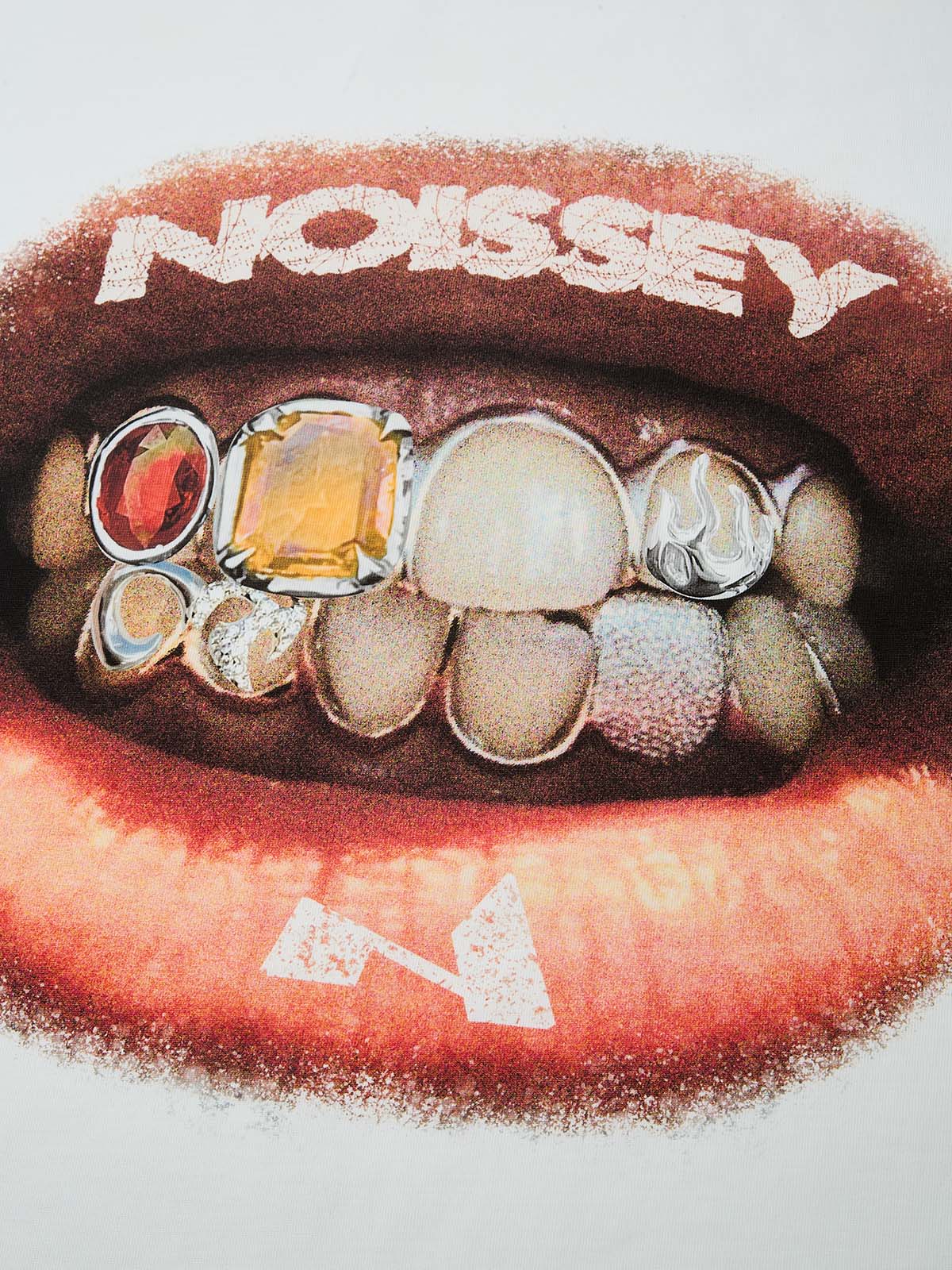 High quality Retro Lip Grills Noissey Print T-Shirt 310g