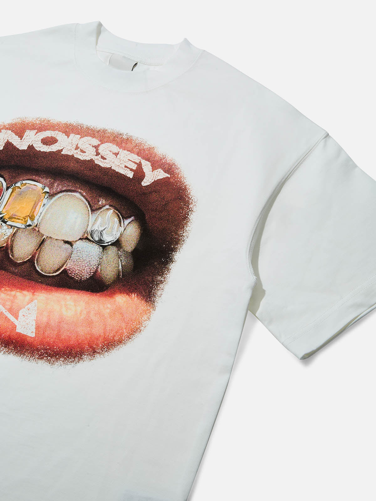 High quality Retro Lip Grills Noissey Print T-Shirt 310g