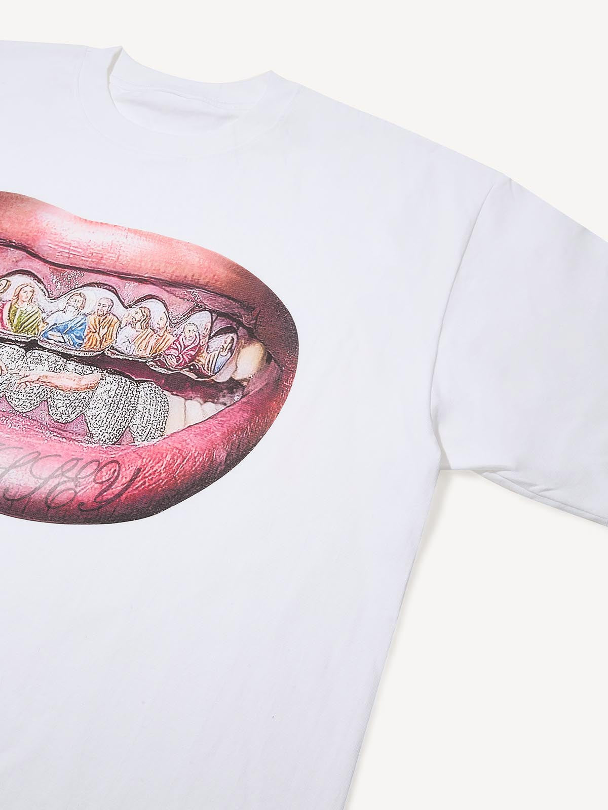 The Last Supper Lip Print T-shirt