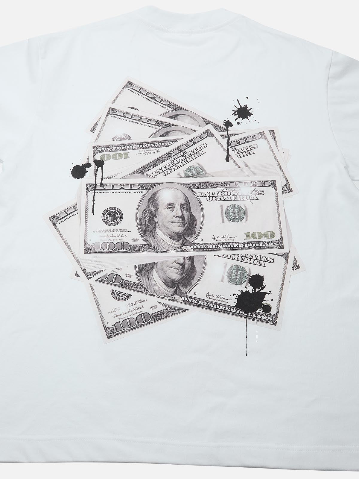 Money Knit Double-sided Printed Headband T-shirt