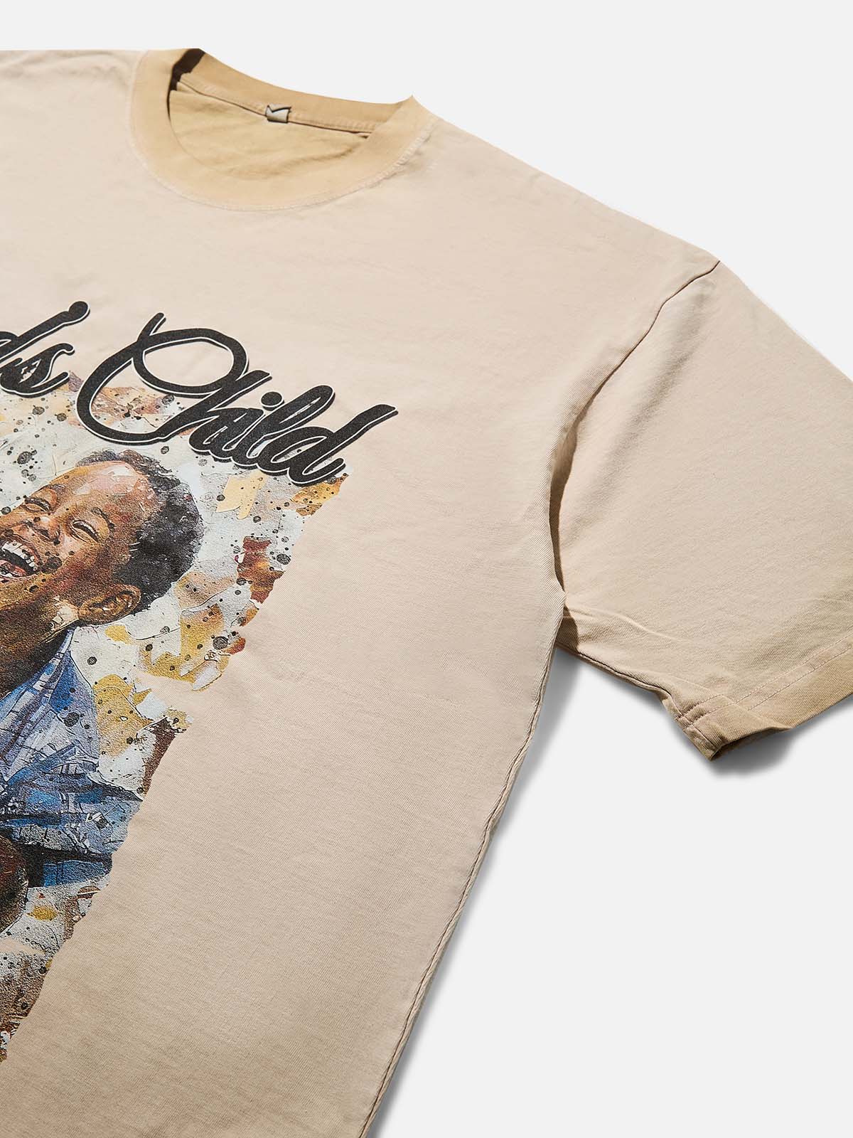 GOD'S CHILD Brown Gradient Print T-shirt