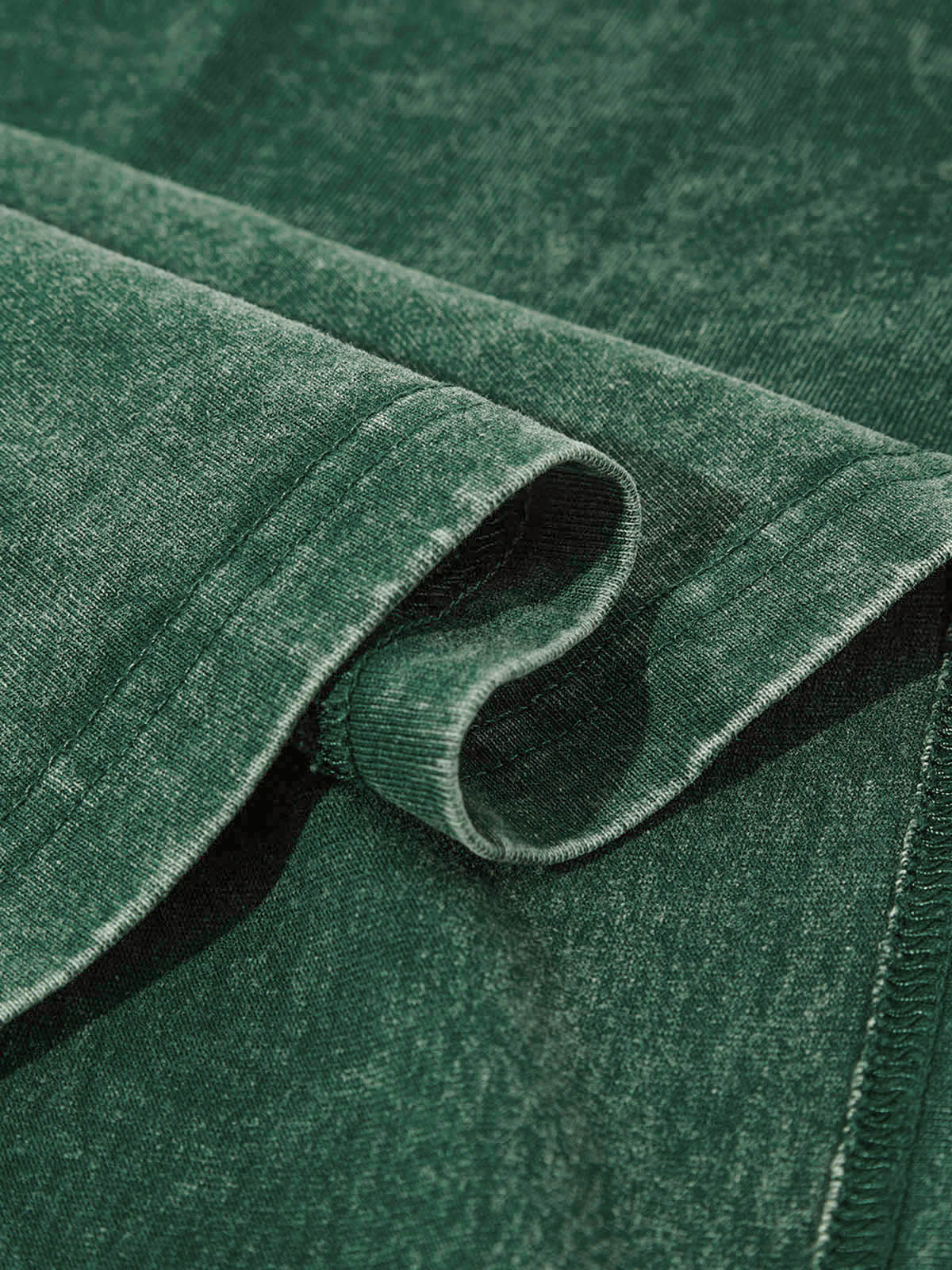 Colorful Diamond Brown Cat-Ear Cat & Street Girl Washed Print T-shirt