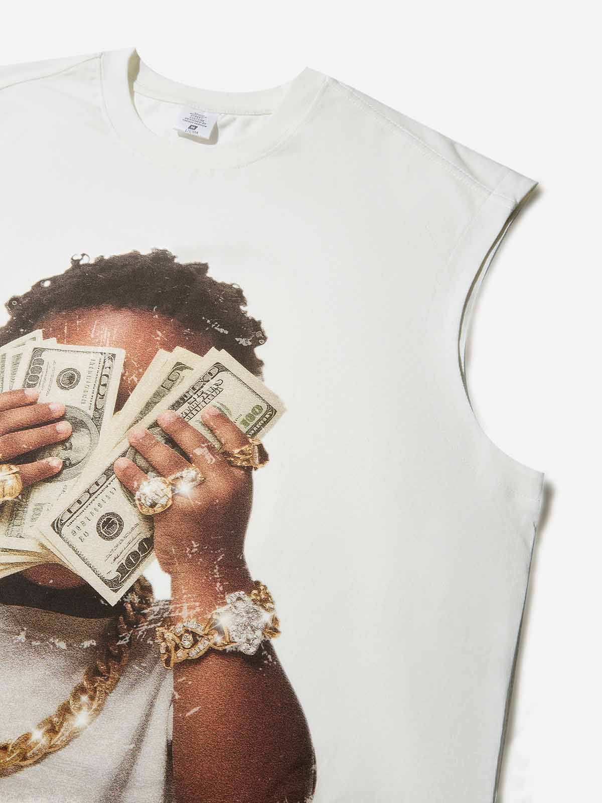 Wealthy Baby Vintage Print Tank Top