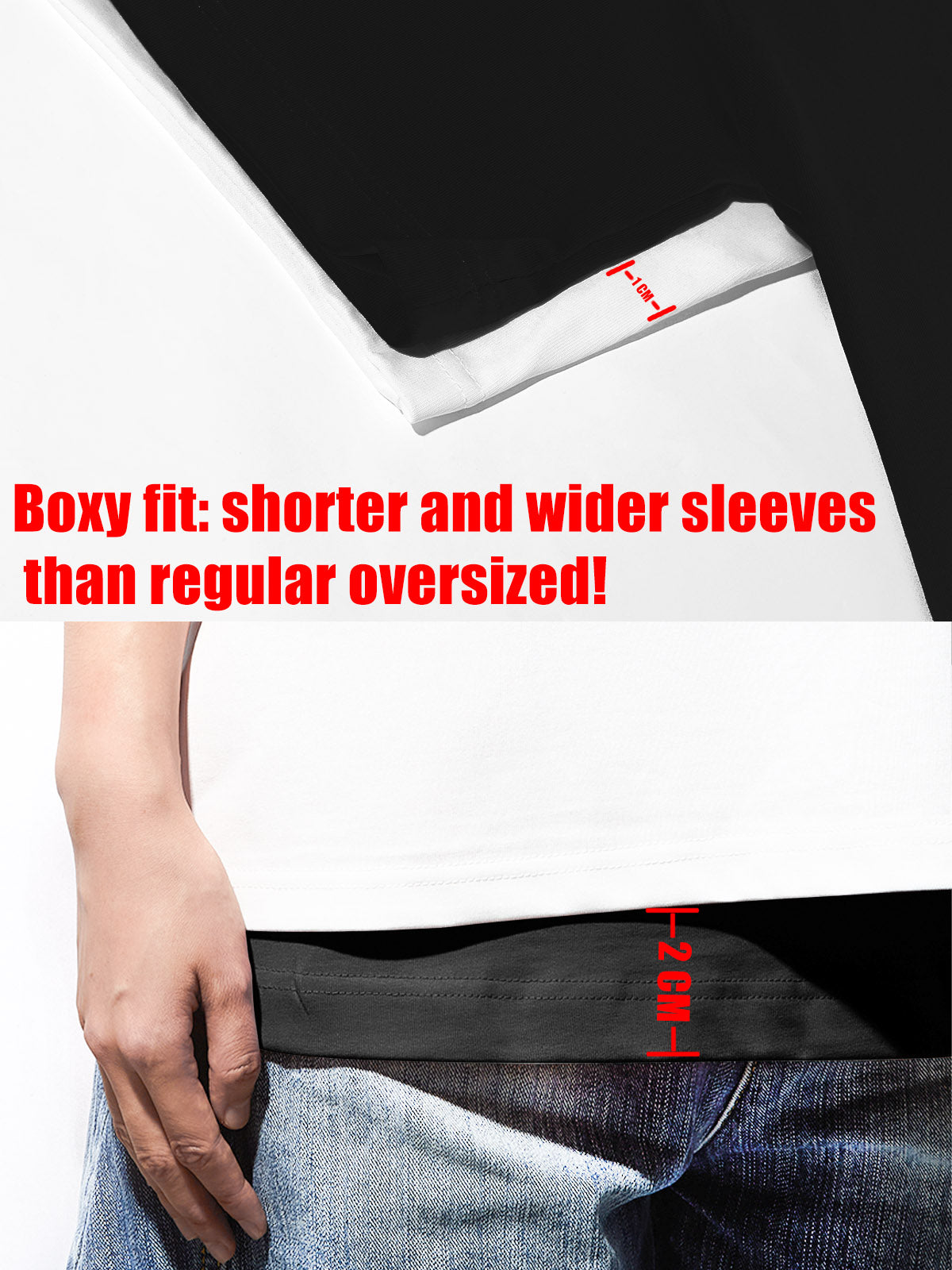 Boxy Oversized T-shirt with Grills-Wearing Kid Print