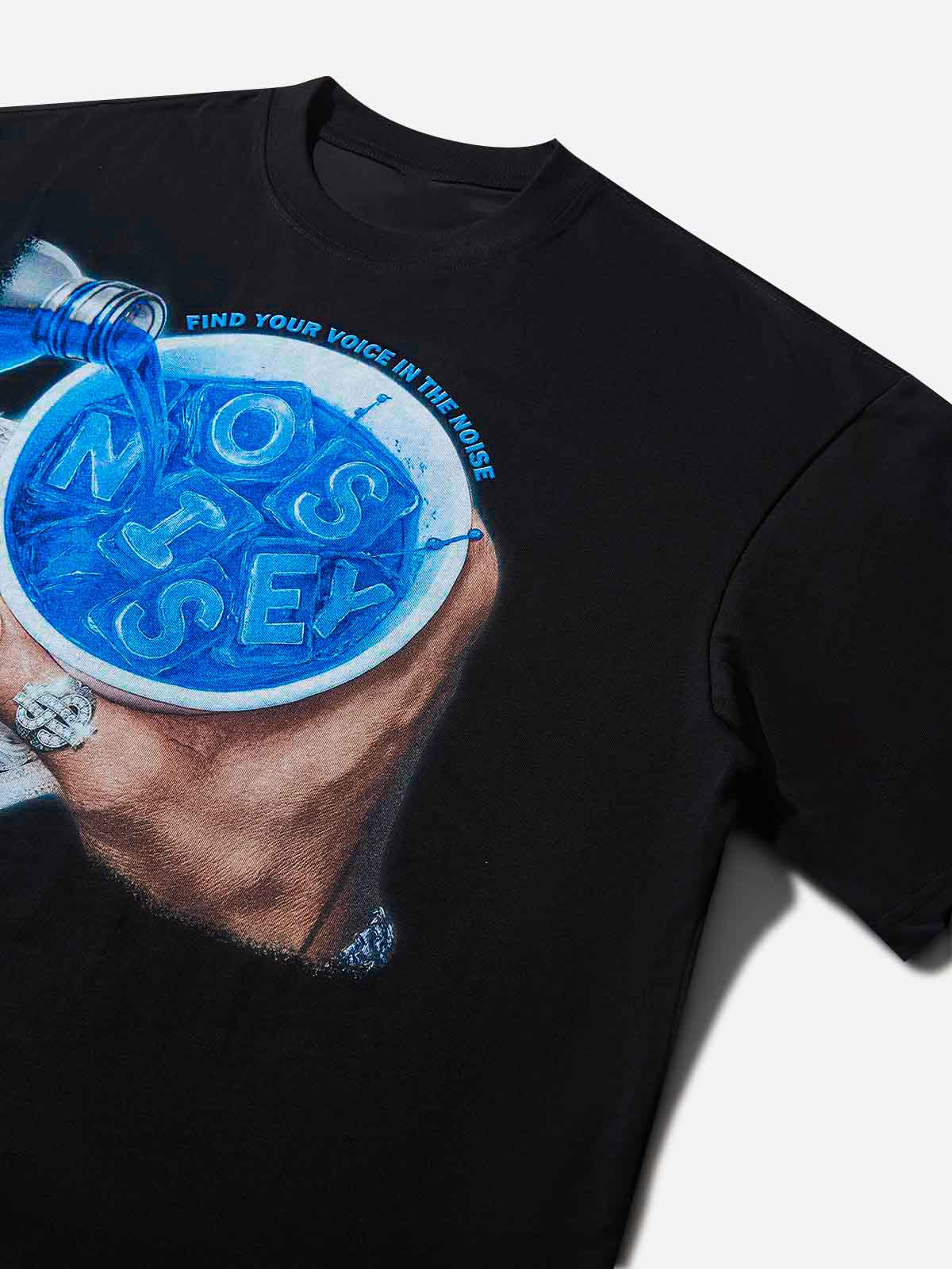 Boxy Oversized T-shirt "Cheers to Money"