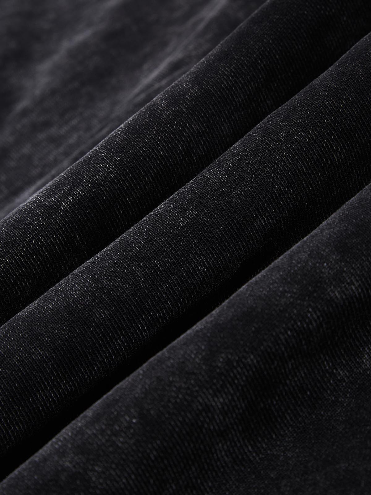 UNKNOWN ALLURE© ブラック マドンナ アンド チャイルド ピンク ラウンド ネック 350G スウェットシャツ
