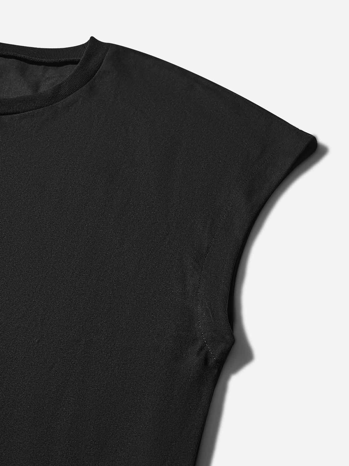 Premium Loose Tank  with Pulling Leather Print