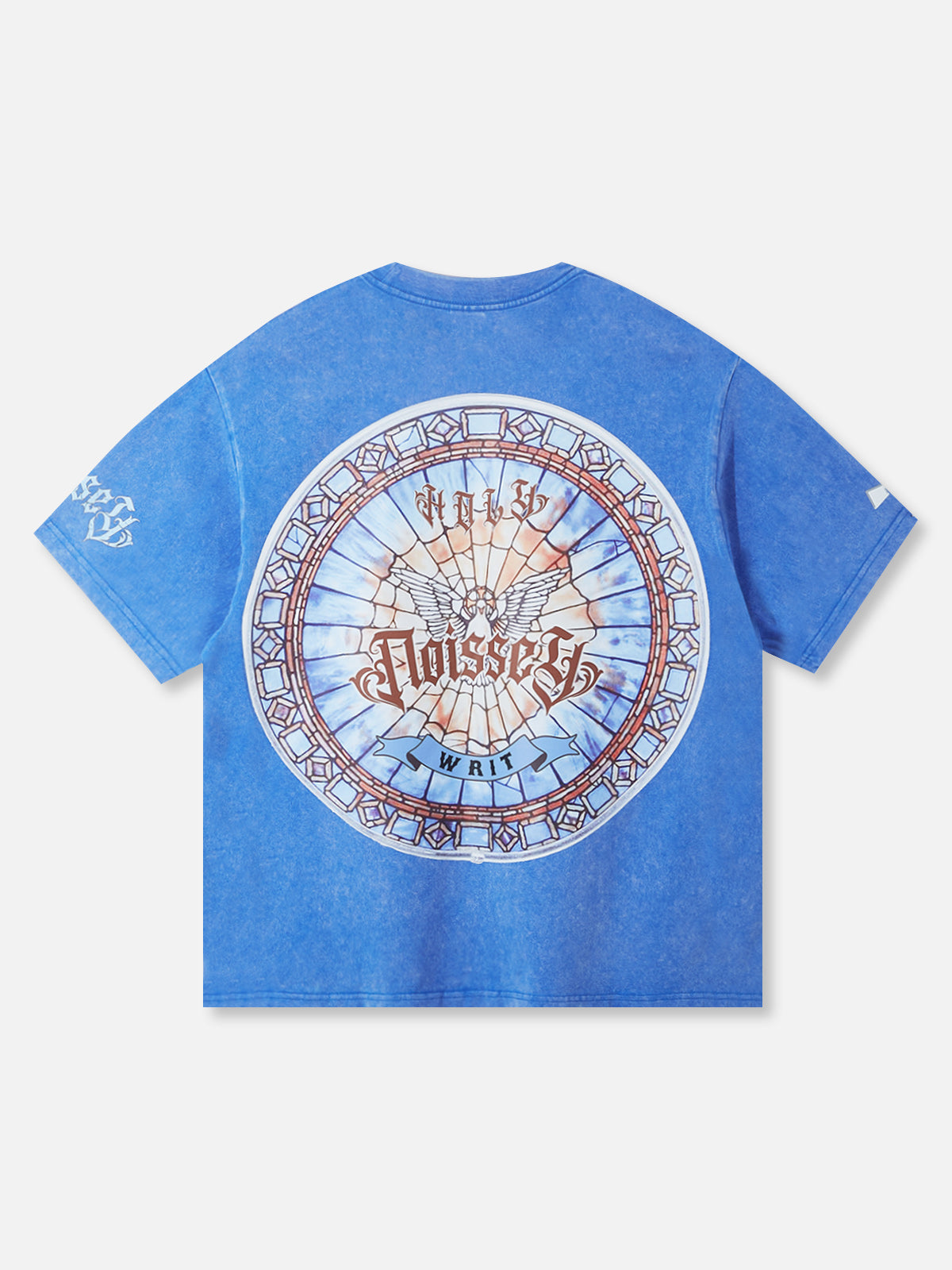 OBSTACLES & DANGERS© Ocean Blue Stained Glass T-Shirt
