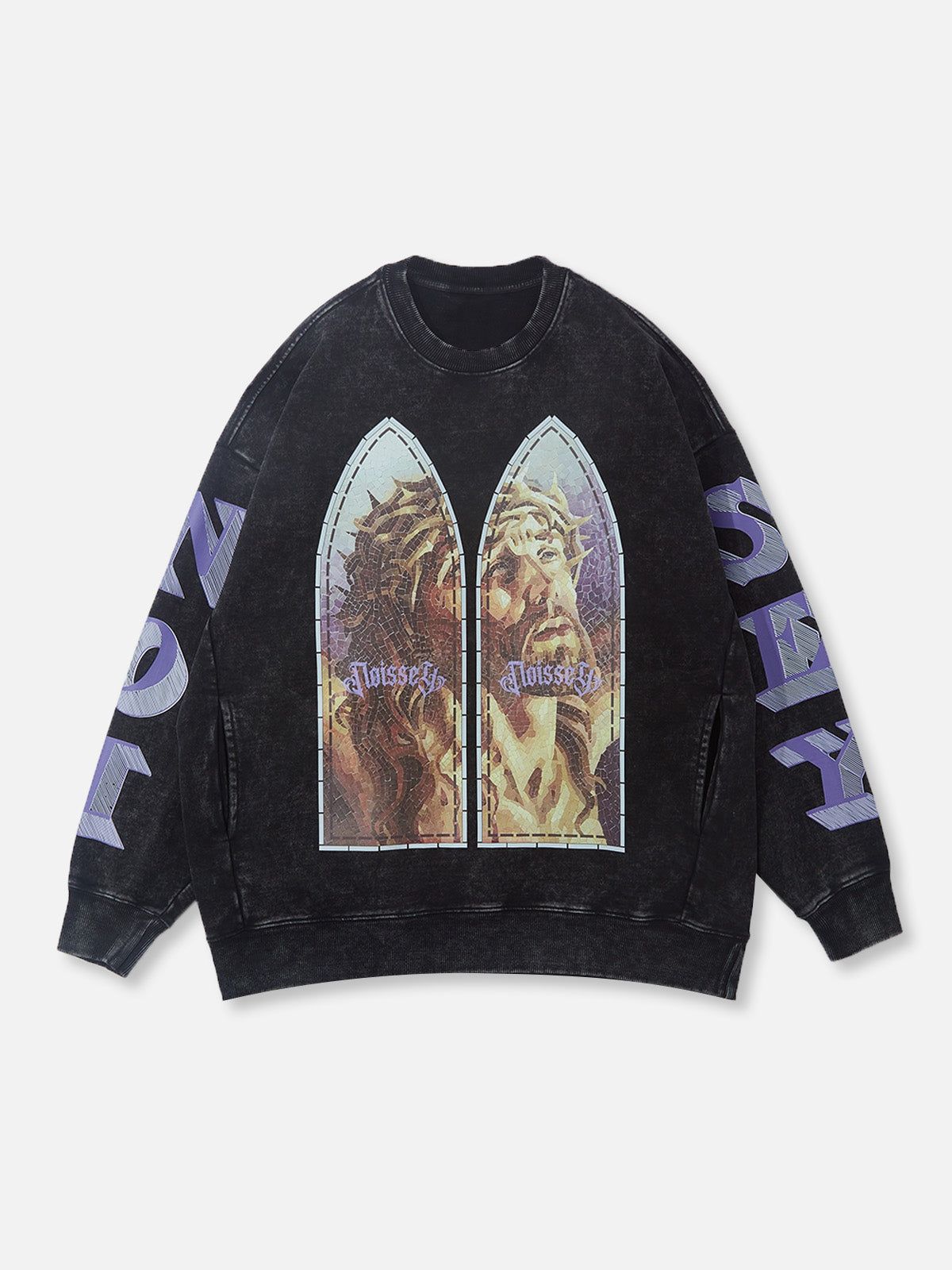 UNKNOWN ALLURE©I love Jesus 500g-Sweatshirt mit Rundhalsausschnitt