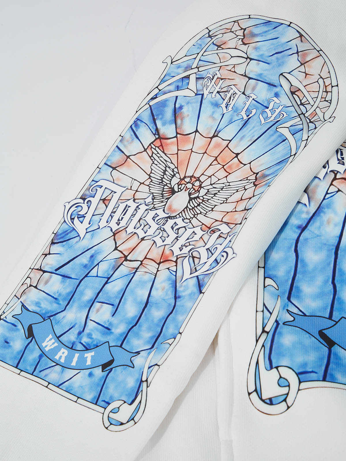 OBSTACLES & DANGERS© Ocean Blue Stained Glass Hoodie