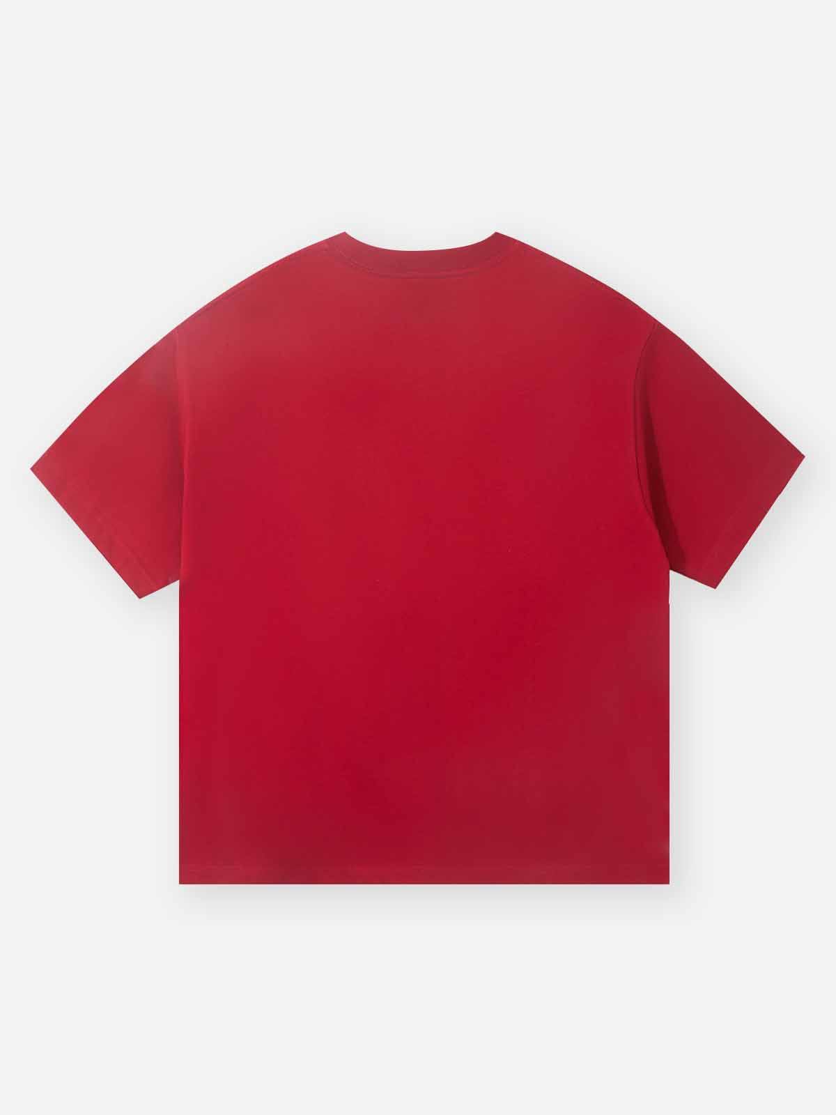 Octopus Balaclava Hat Headwear Red Printed T-shirt