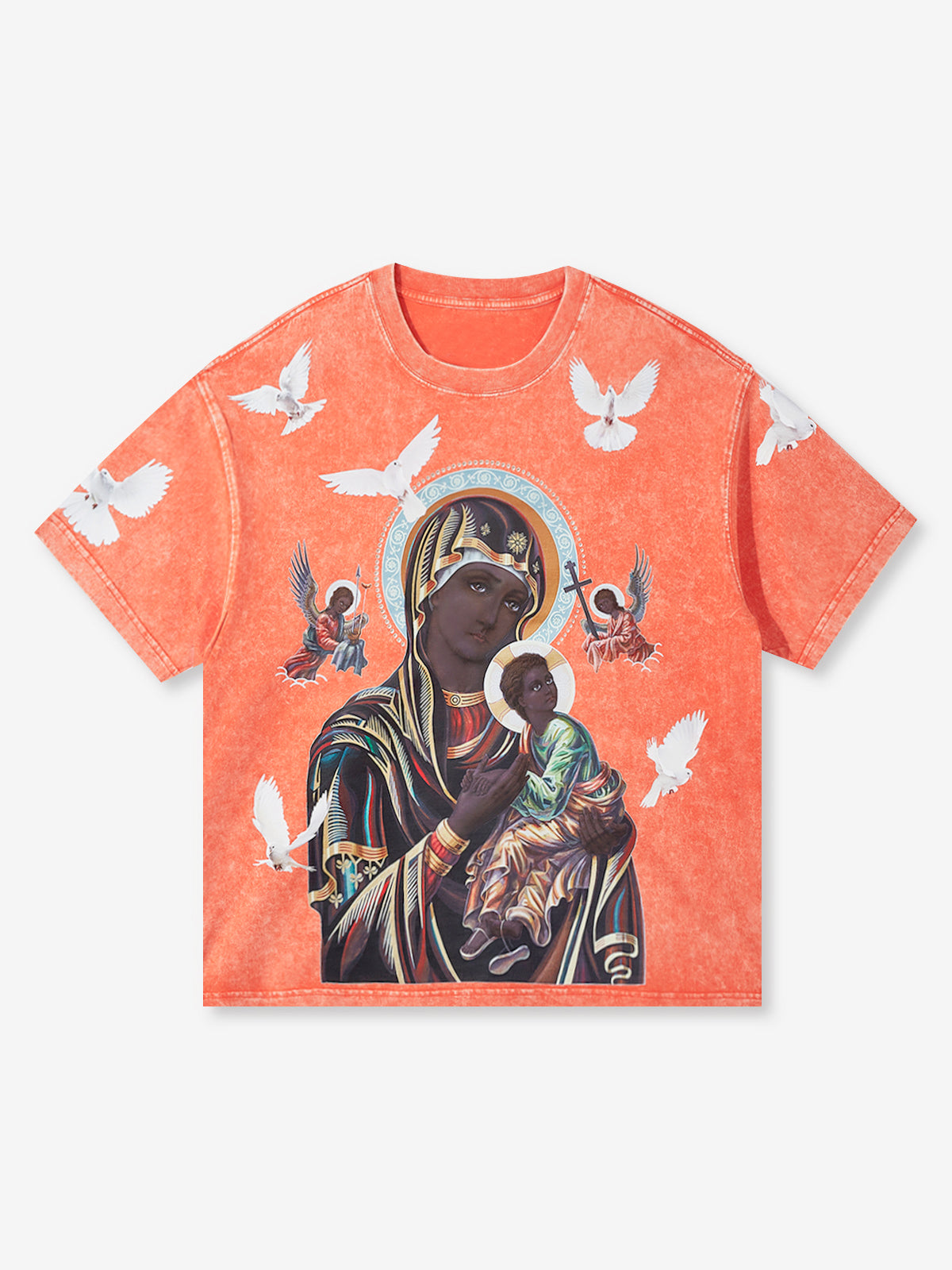 OBSTACLES & DANGERS© Black Madonna and Child Color Four-color T-shirt