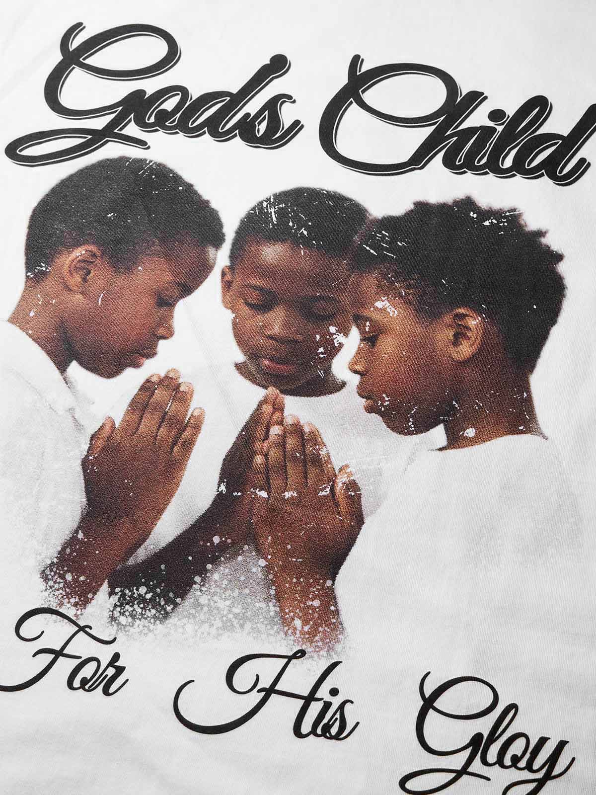 3 God’s Child Print T-shirts