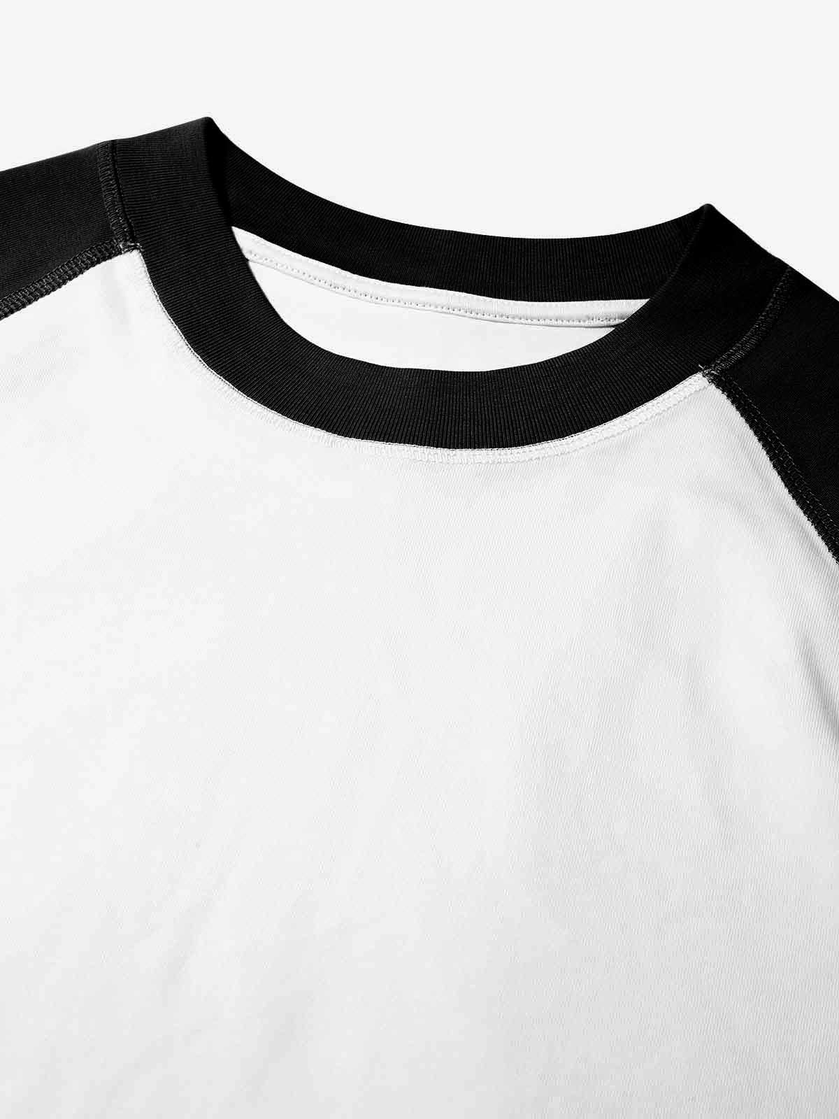 "Don't ChatGPT me!” DIY Badge Preppy Color-Block T-shirt
