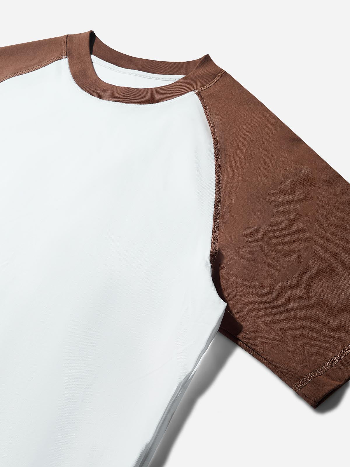 Chocolate Lip Shimmer Grills Two-tone Brown Print T-shirt