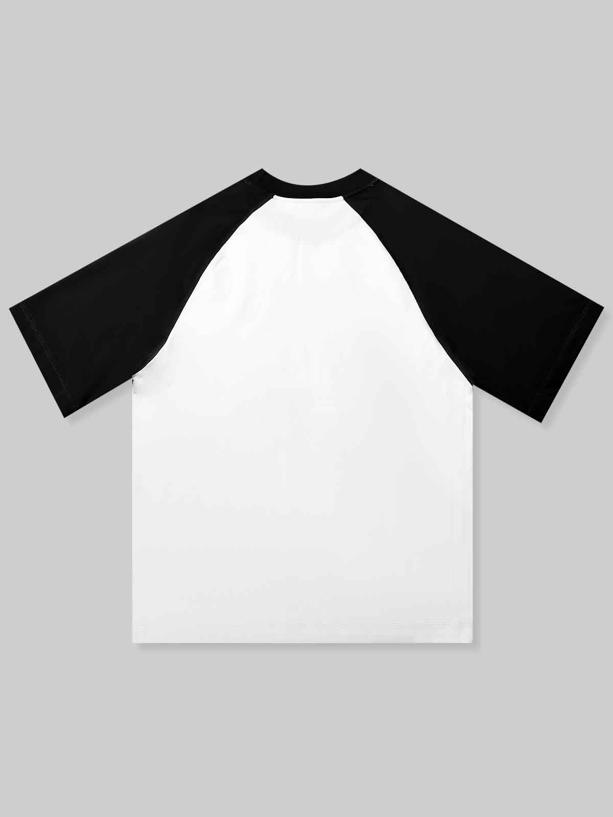 "Don't ChatGPT me!” DIY Badge Preppy Color-Block T-shirt