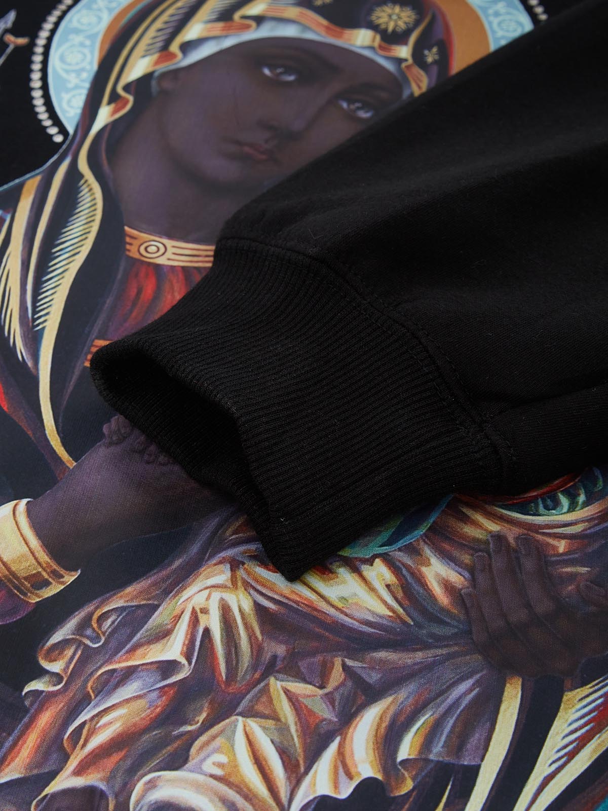 UNKNOWN ALLURE© Black Madonna and Child Fleece Hoodie