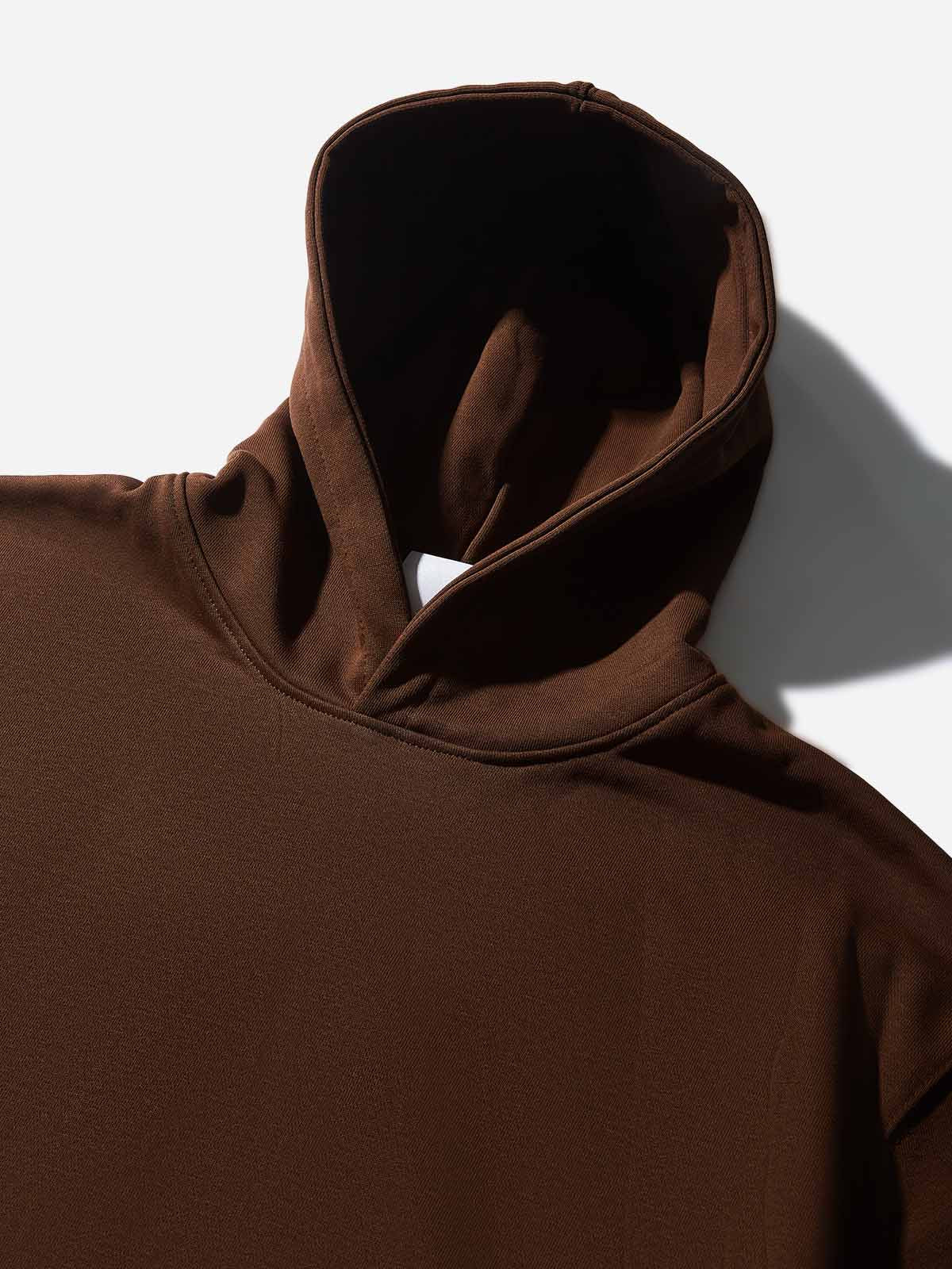 "Check out my grillz!" Brown Print Thin Hoodie