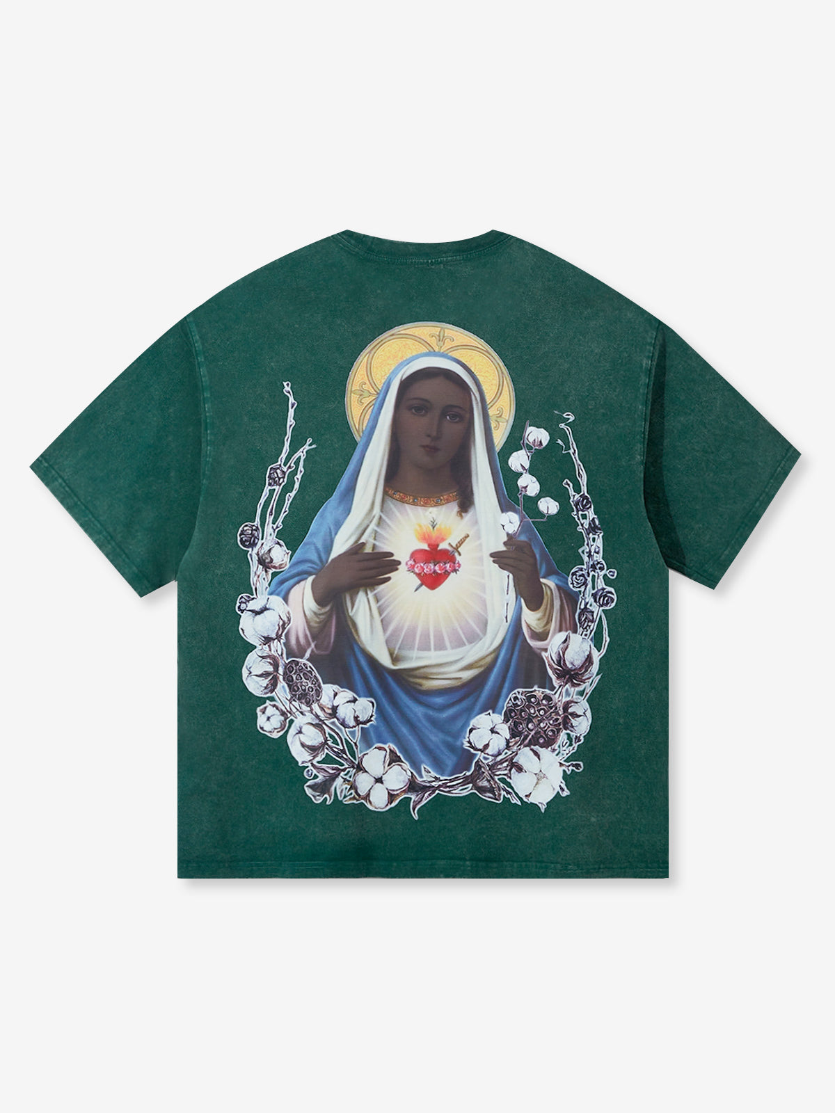 OBSTACLES & DANGERS© The Black Madonna and Cotton Tri-Color Art T-Shirt