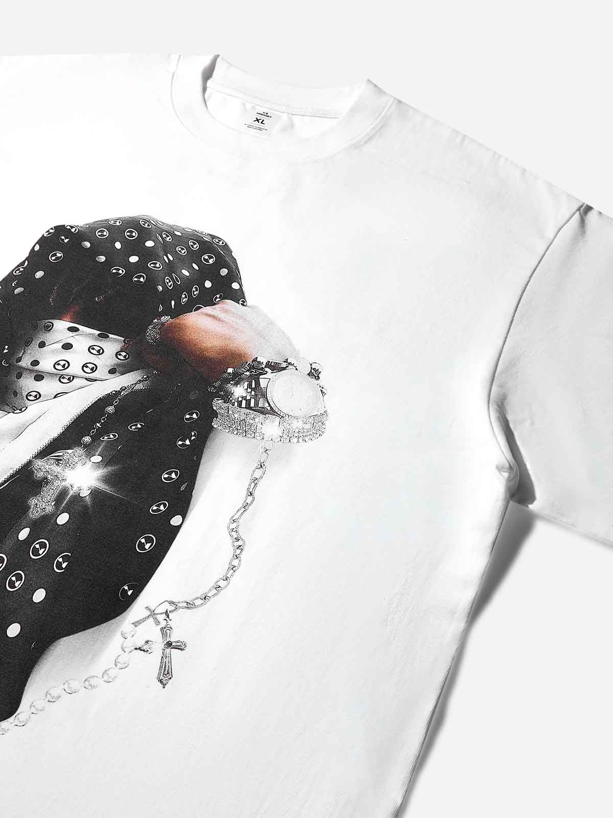 Headscarf Art, Glowing Arm Material, Genuine Two-Piece Print Long Sleeve