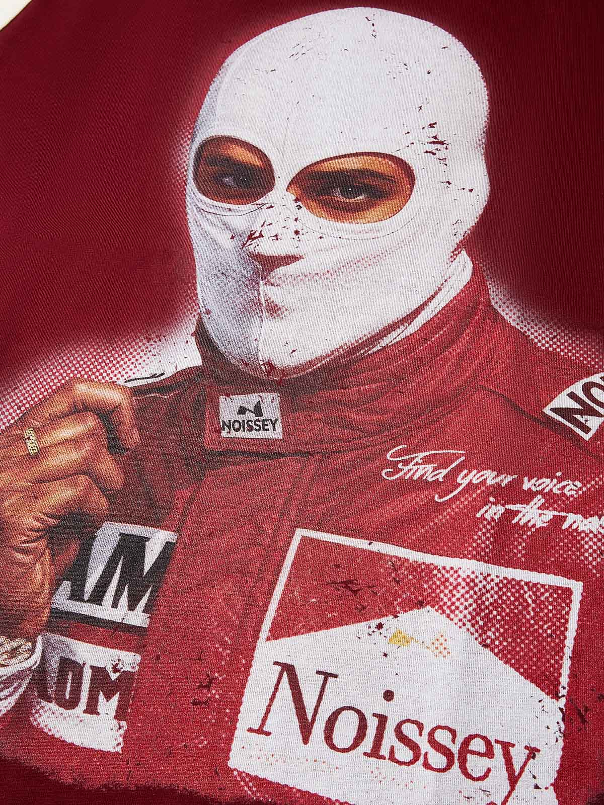 Racing Preppy Red Print T-shirt