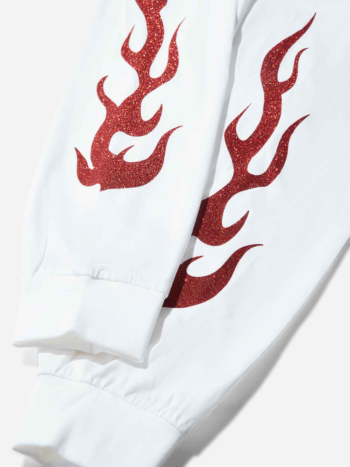 Red Paisley Prints Headscarf Character Long-Sleeve Print
