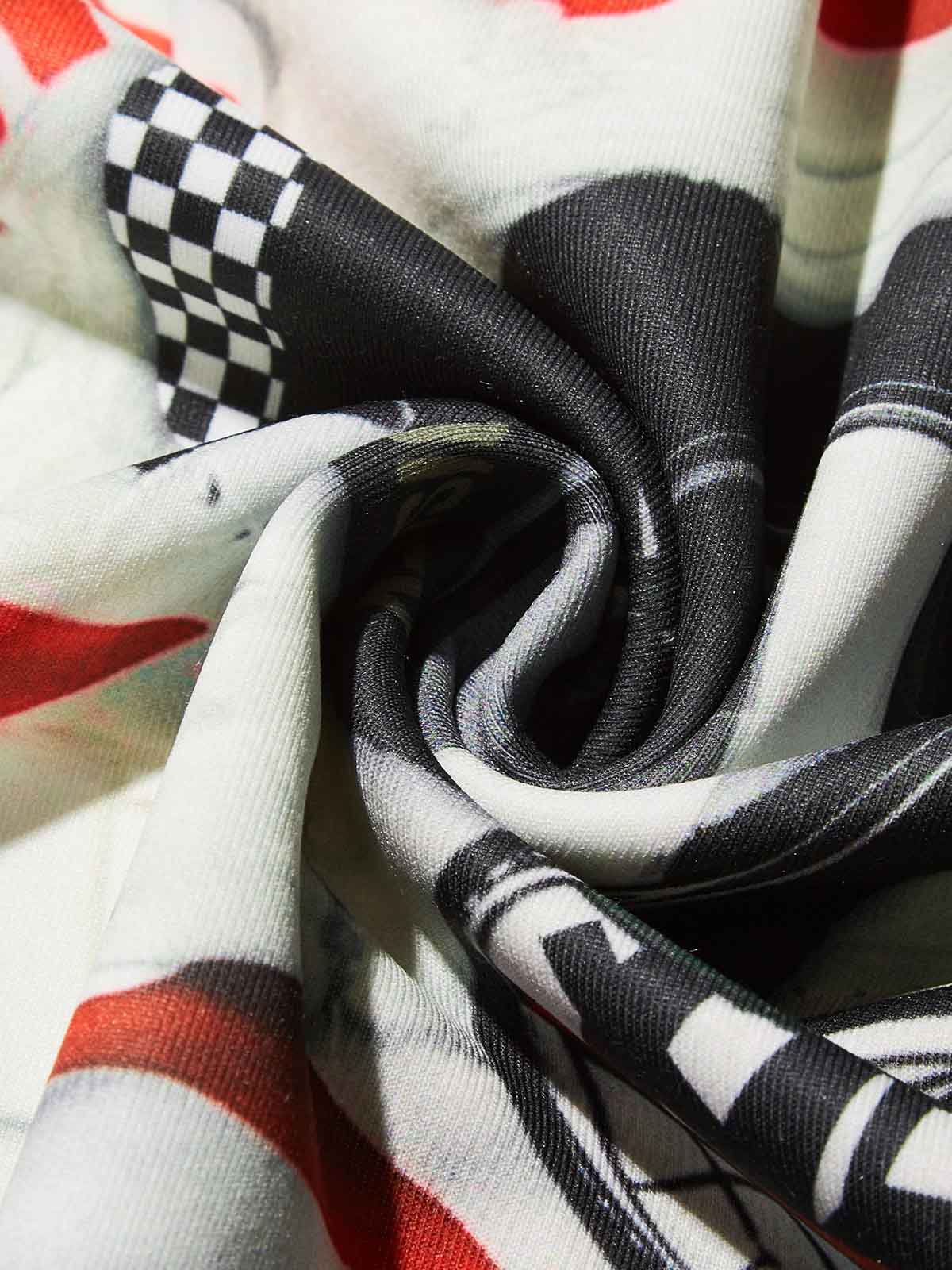 Racing-Inspired Tech Headgear & Double-Sleeve Printed Air-Cotton Long Sleeve