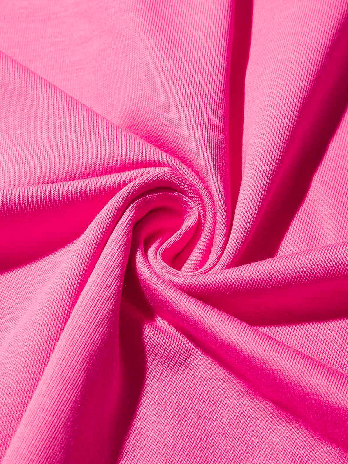 Cartoon Girl Boxing Print Boxy Oversized T-shirt