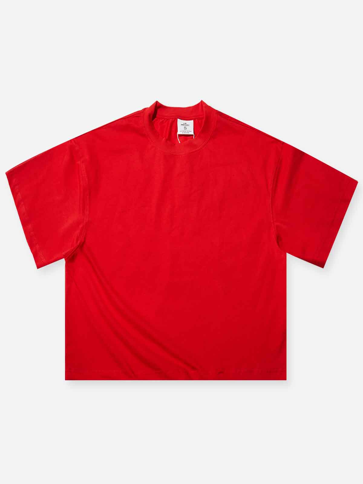 High-Quality Boxy Oversized Solid Color T-shirt