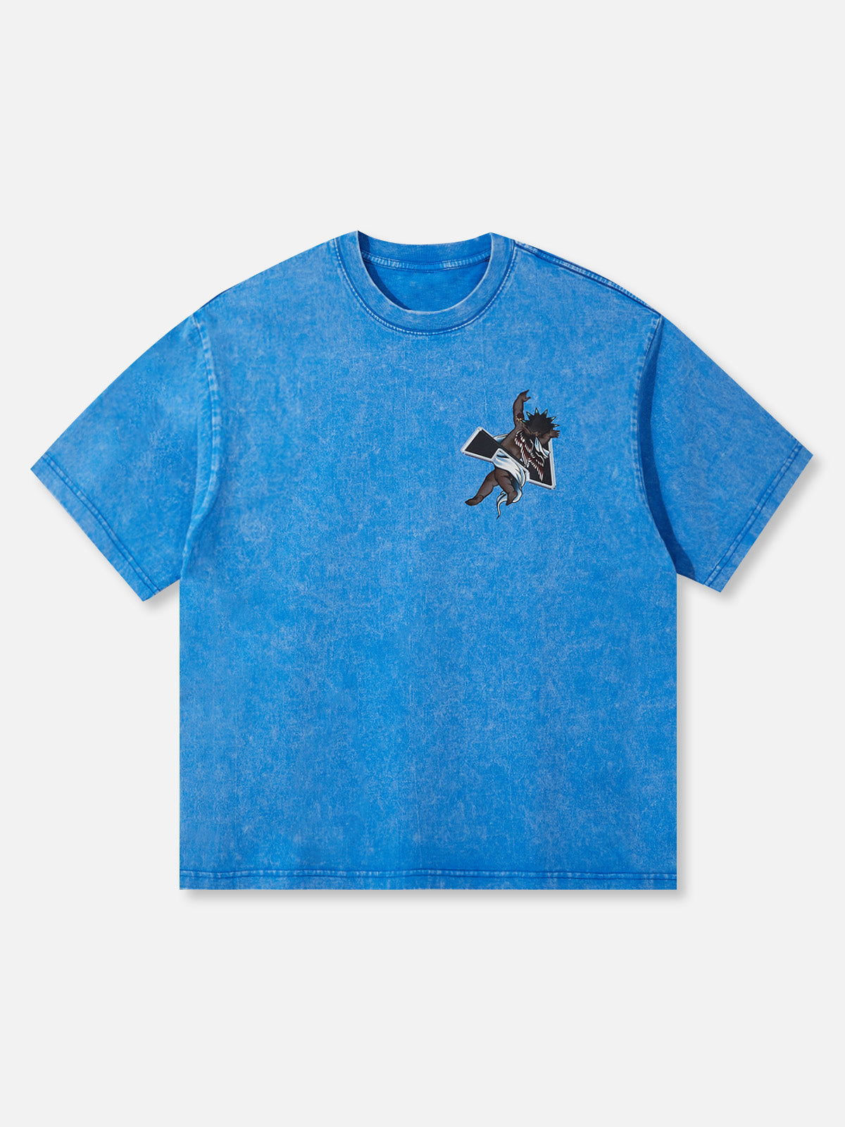 OBSTACLES & DANGERS©Black Angel Aqua Blue T-Shirt