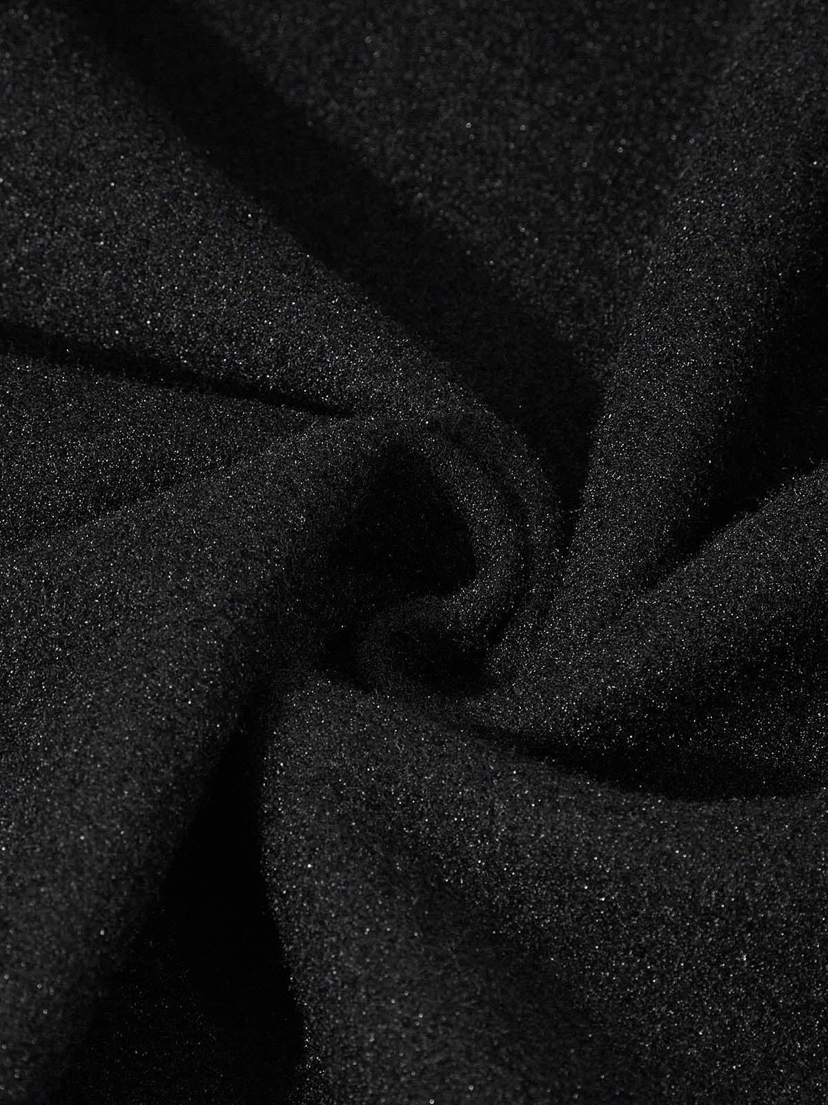 GROß &amp; GROSS – Madonna und Kind, schwarzes Fleece-Sweatshirt mit Rundhalsausschnitt