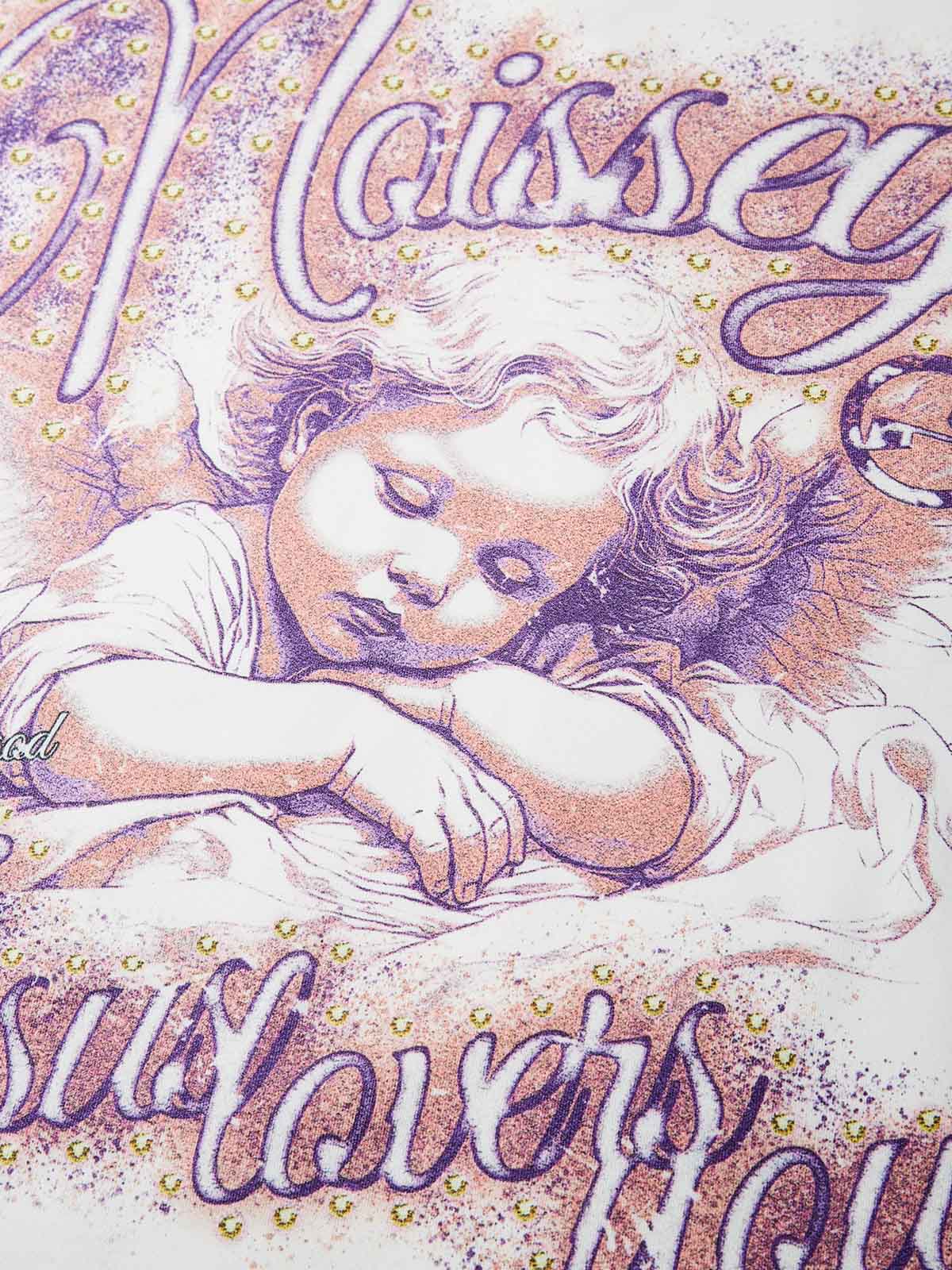 Sleeping Little Angel Print Air-Cotton Long-Sleeve Shirt
