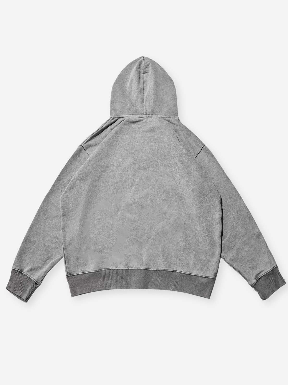 Hater wassop! Gray Printed Hoodie