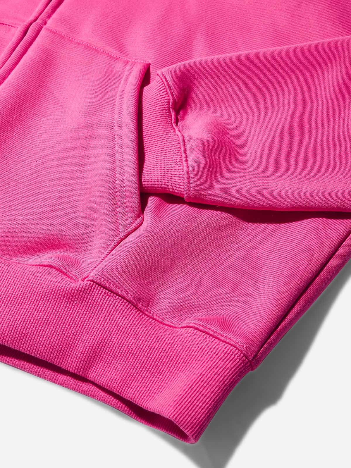 Pink Retro Sparkling Diamond Pink Grills Warm Print Hoodie