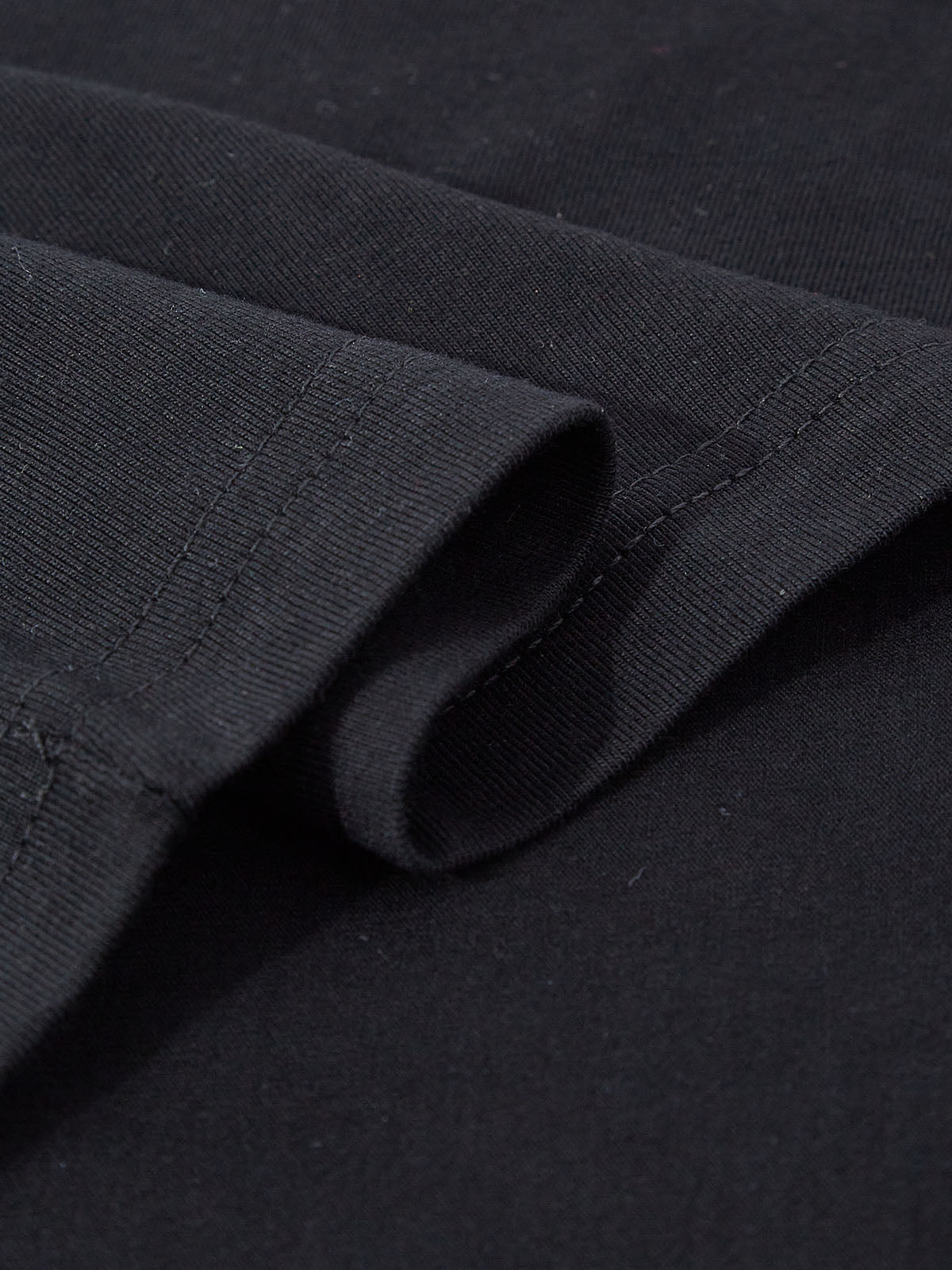 Pearl Balaclava Print Air-Layer Double-Faced Long Sleeve