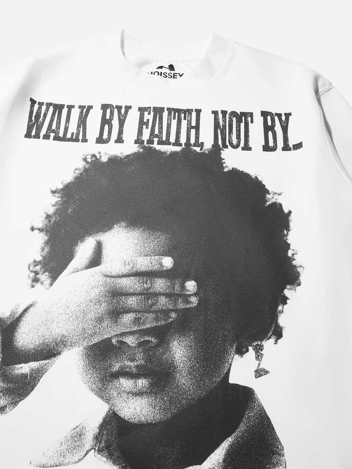 "Child Covering Eyes" Printed Air-Layer Long Sleeve